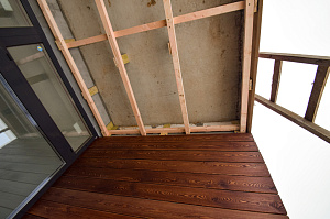 монтаж планкена на комбинированный фасад