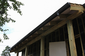 Укладка крыши из металлочерепицы