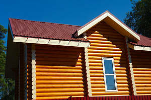 сруб покраска