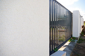 Фасад и баня в стиле 