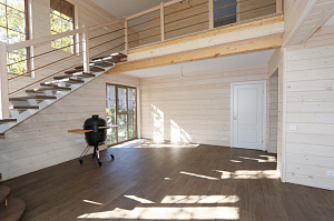 Комплексная отделка дома имитацией бруса 