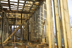 Современный каркасный дом с эксплуатируемой кровлей у Озера Врево