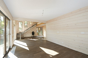 Комплексная отделка дома имитацией бруса 