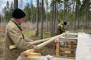 Отличная обшивка дома планкеном из термолиственницы в КП "Топаз"