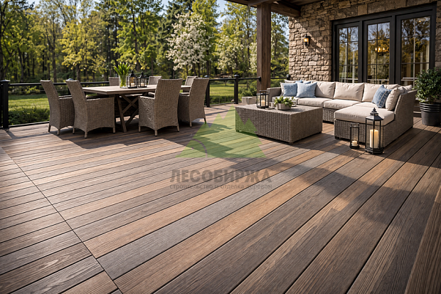 Срок службы террасной доски из ДПК: как не потерять его из-за лаг и воды