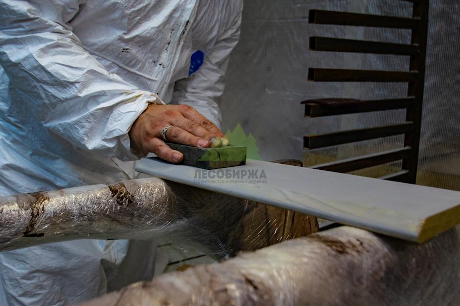 Межслойная шлифовка бруском P150 — быстро и контролируемо