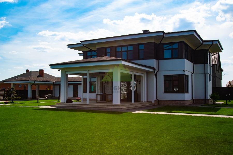 Комбинированный фасад с планкеном