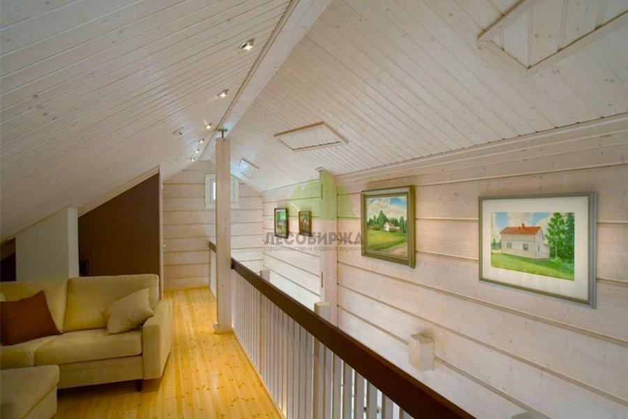 имитация бруса внутри дома