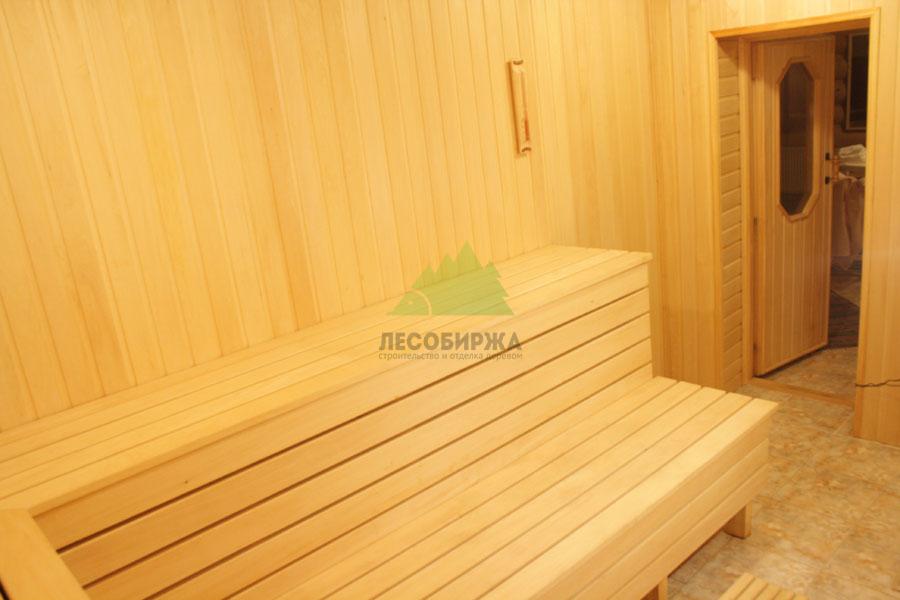 Сауна из липовой евровагонки сорт Экстра