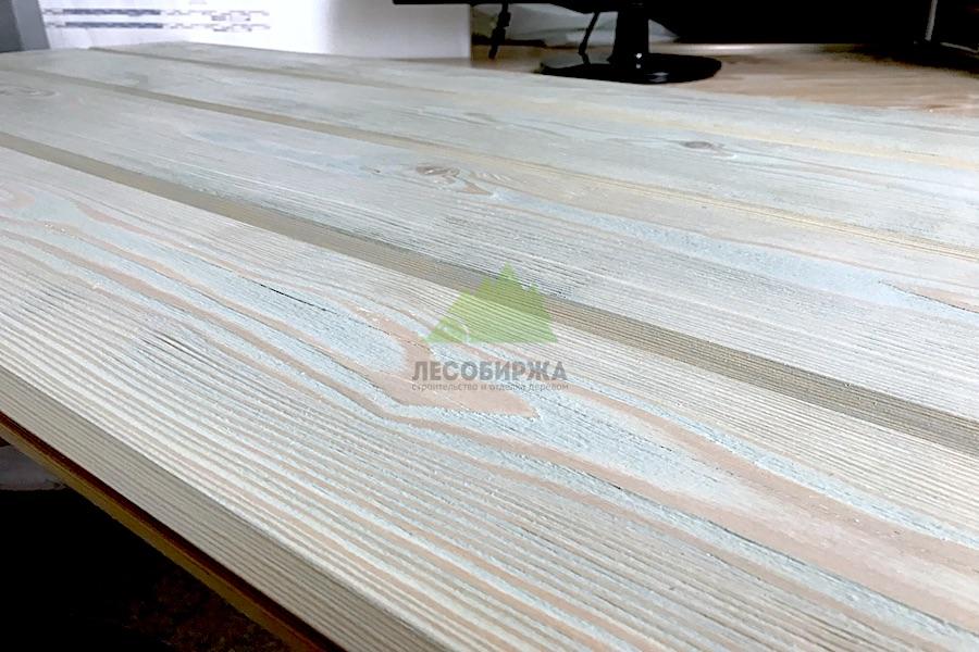 Вагонка состаренная покрытая лаком