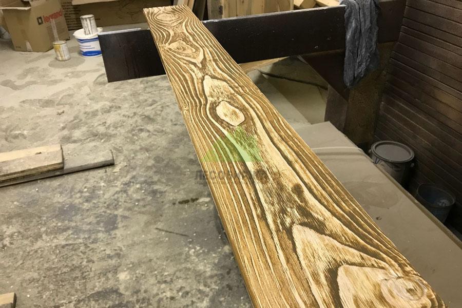 Покраска планкена в цехе