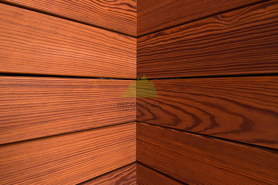 Термопланкен на фасаде, окрашенный правильным методом Термопланкен