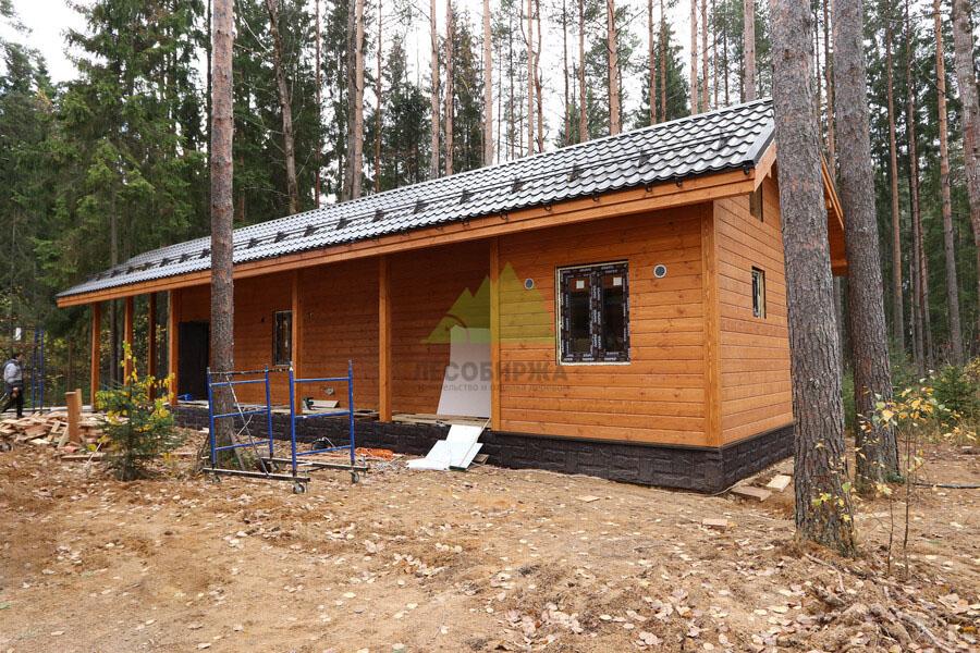 Фасад имитация бруса