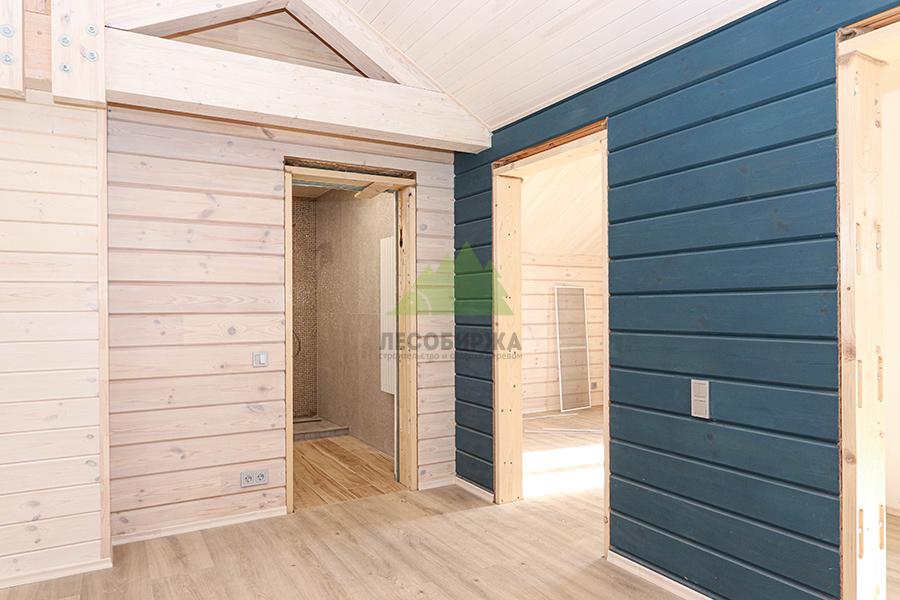 Профилированный брус в интерьере