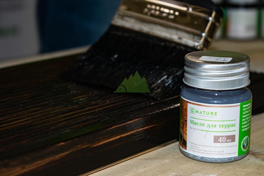 покраска террасы маслом