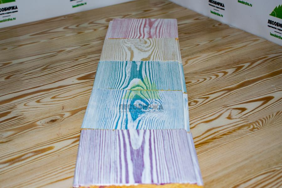 Покраска вагонки цветными восками