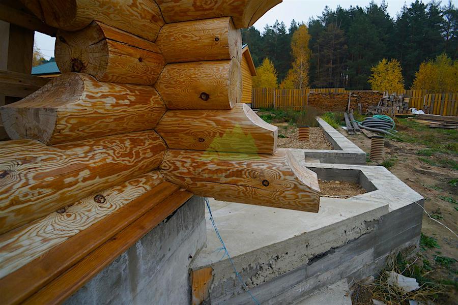 обработка торца бревен обработка торца бревен