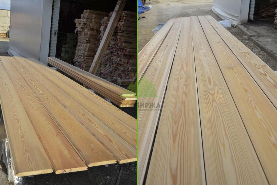 Имитация бруса лиственница сорт Экстра/Прима