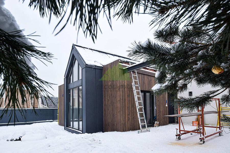 Отделка бани планкеном