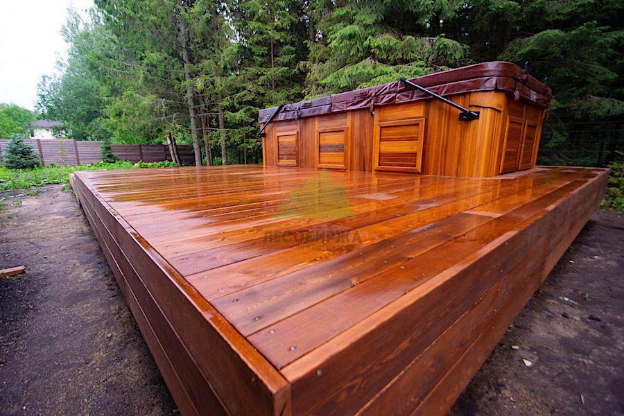лиственничная терраса под маслом Renner