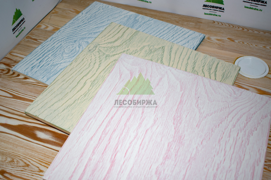 Крашеная фанера в разные цвета