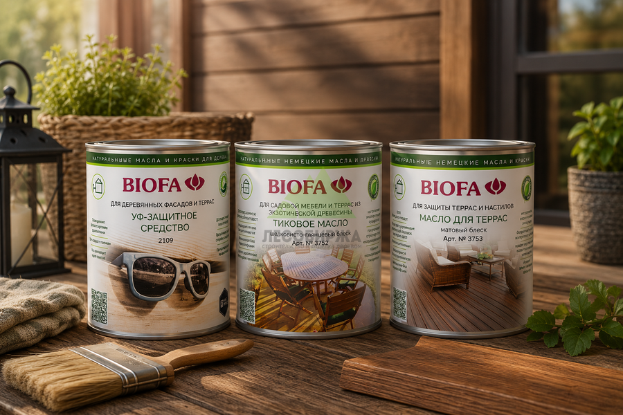 Продукты Biofa для террасы