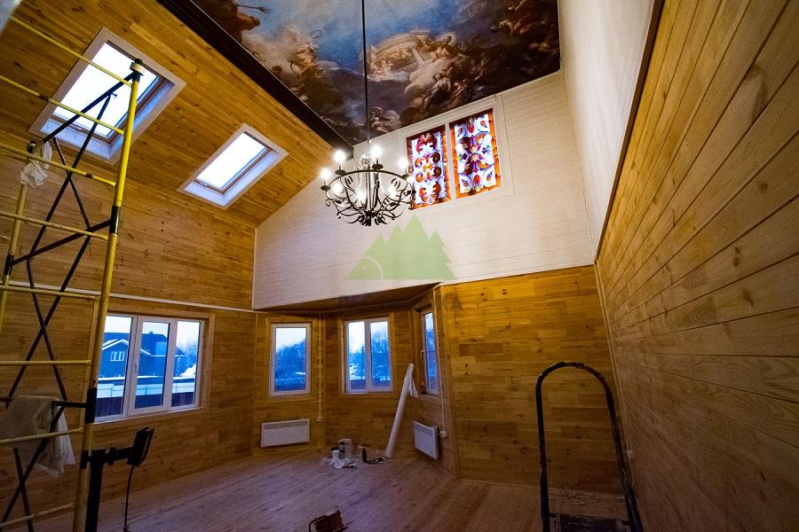 Вагонка штиль в интерьере