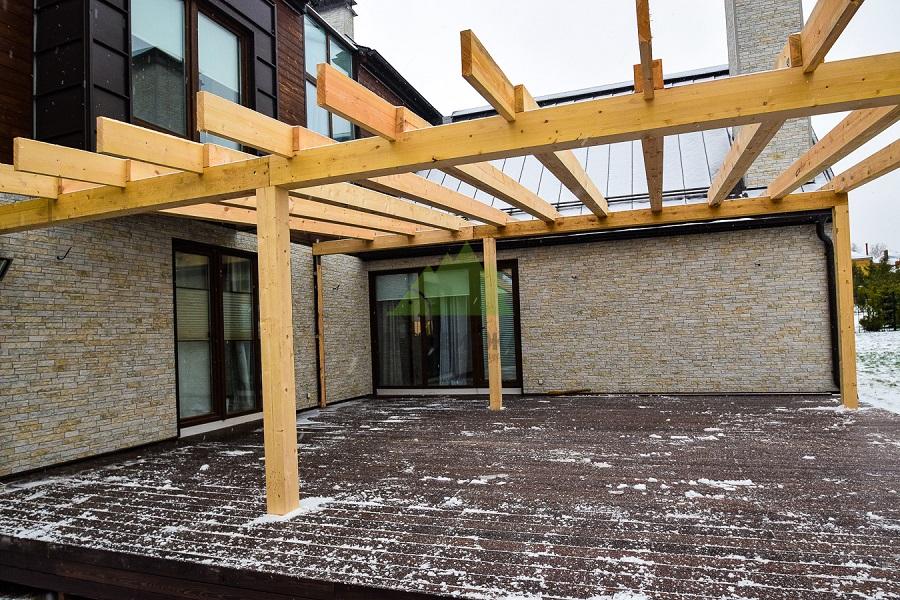 Терраса окрашенная гидро-маслом 