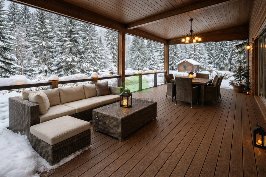 Открытая терраса из МПК