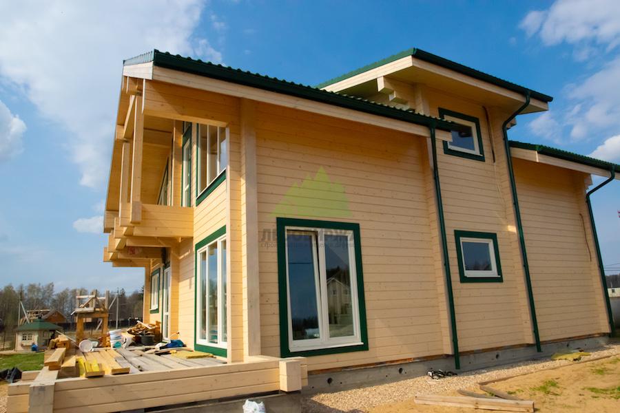 антисептирование дома из клеенного бруса