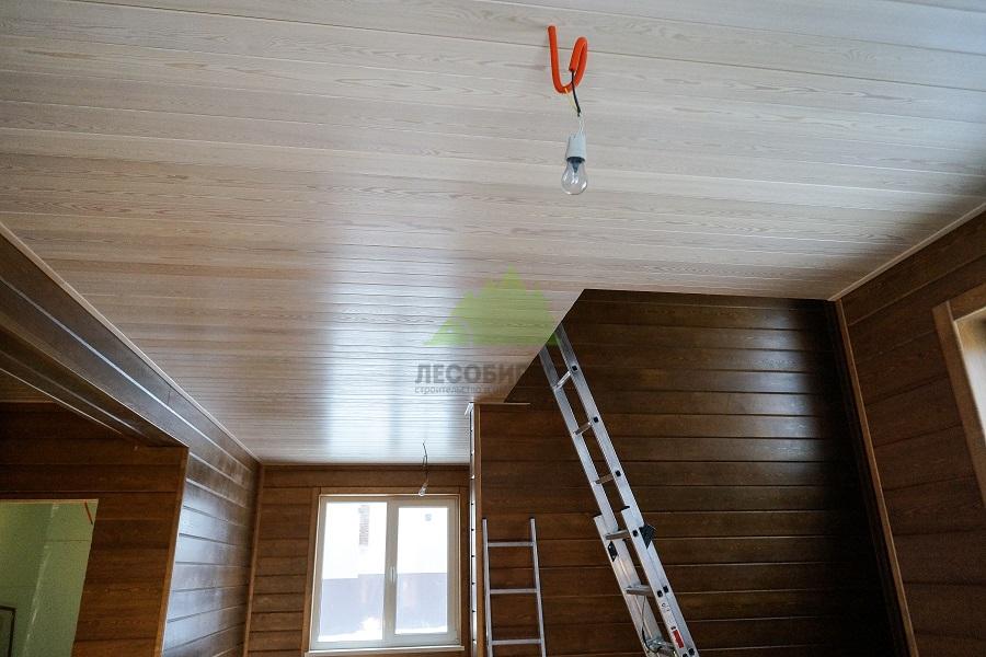 Вагонка из лиственницы монтаж на потолок