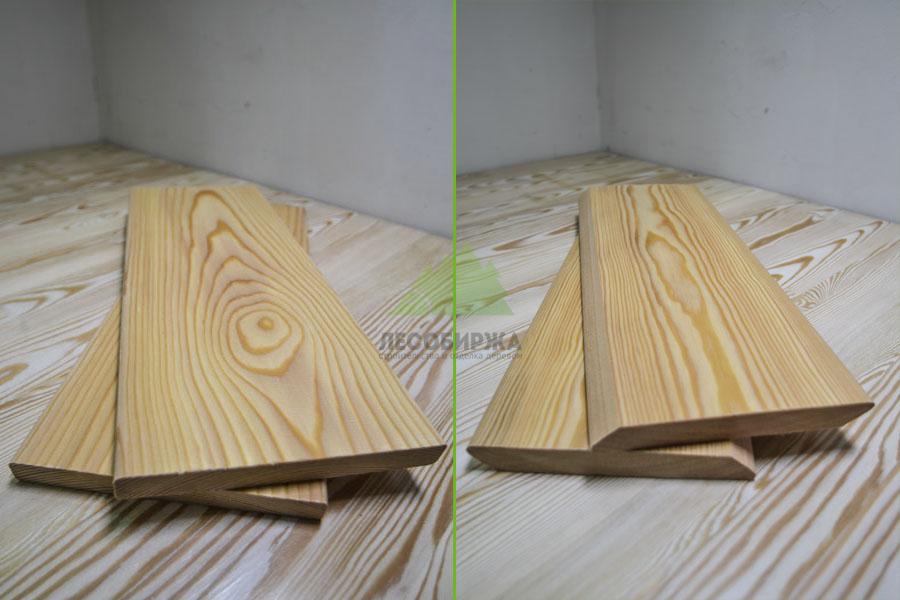 Планкен прямой и косой лиственница