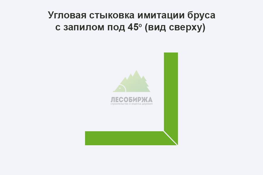 Запил под 45 градусов
