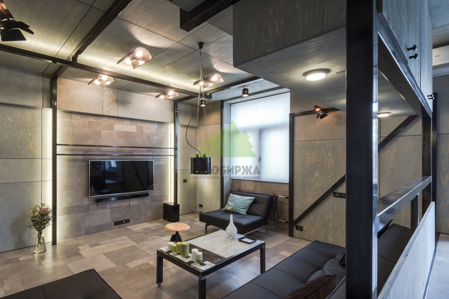 Фанера в интерьере