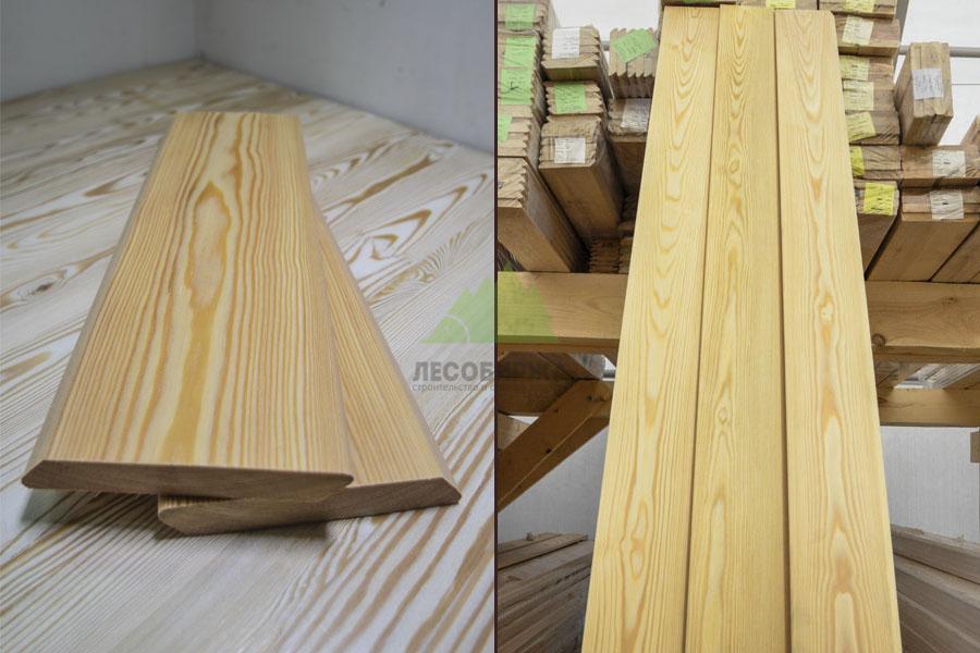Планкен косой сорт Экстра из лиственницы без дефектов