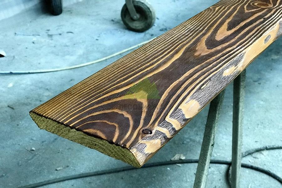 Крашенный брашированый планкен