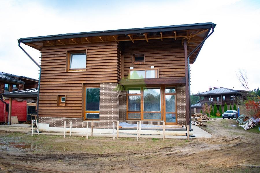 Отделка планкеном дома из газоблоков Отделка планкеном дома из газоблоков