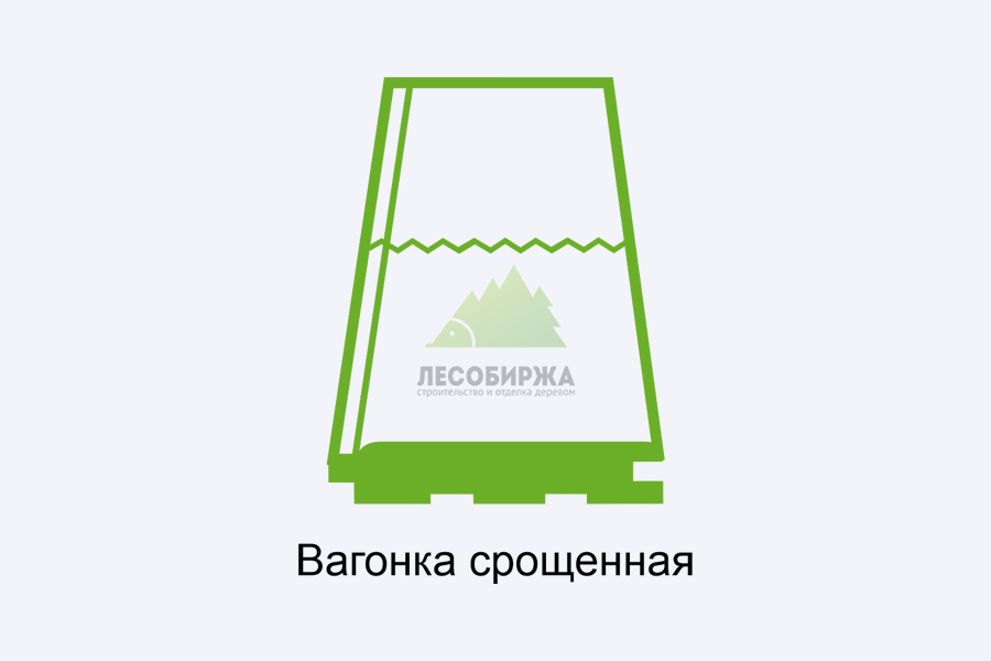 Срощенная вагонка Срощенная вагонка