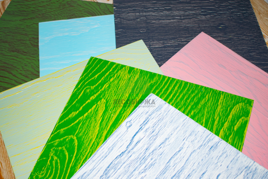 Палитра цветов декоративной фанеры