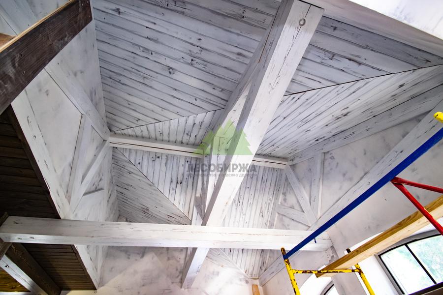 вагонка из сосны с эффектом состаривания