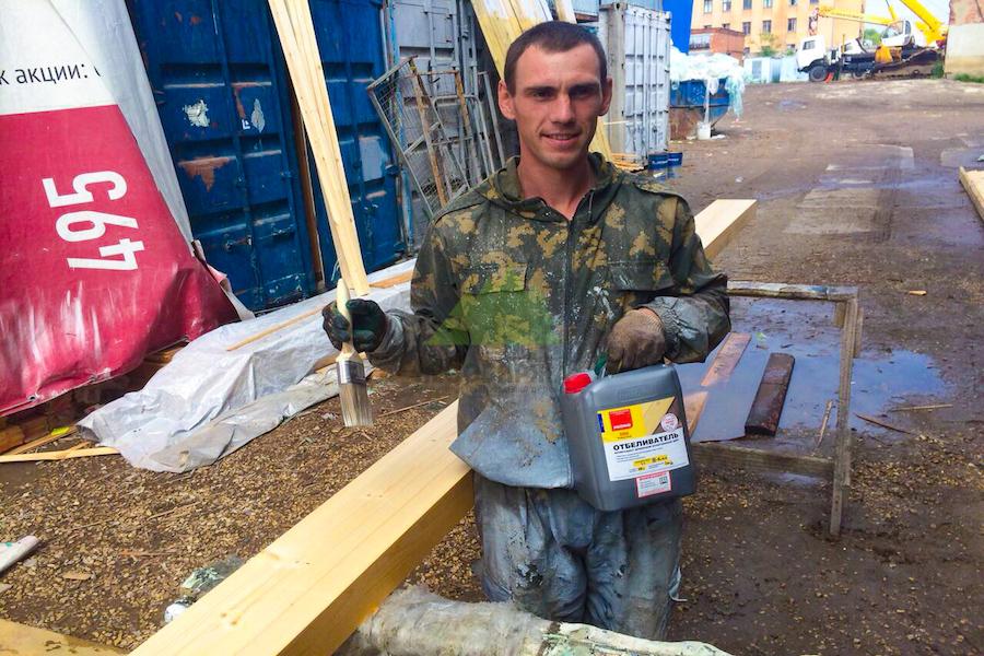 удаление плесени специалистами компании лесобиржа