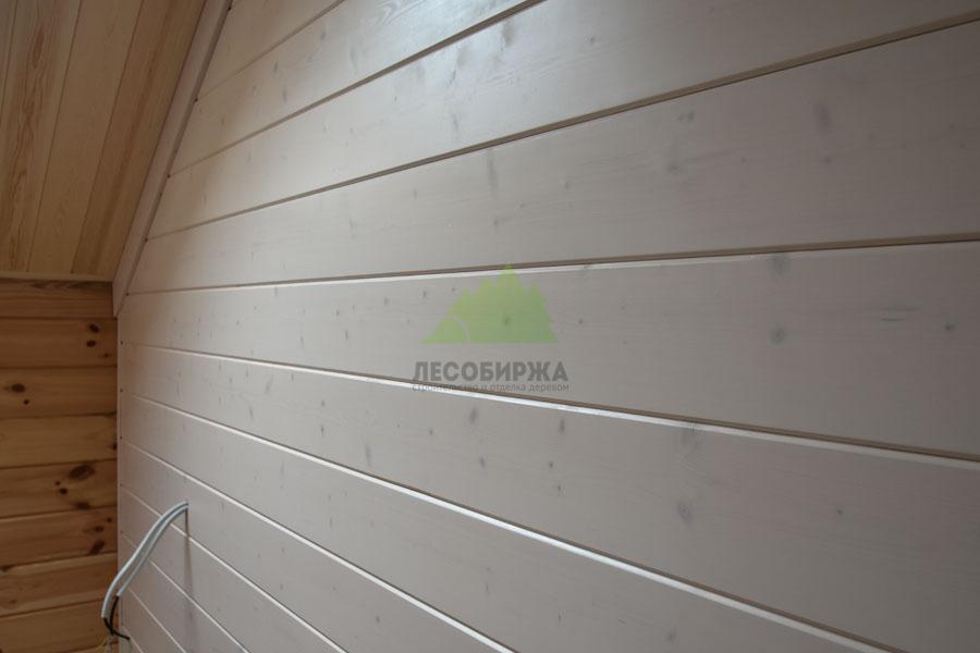 Отделка стен имитацией бруса