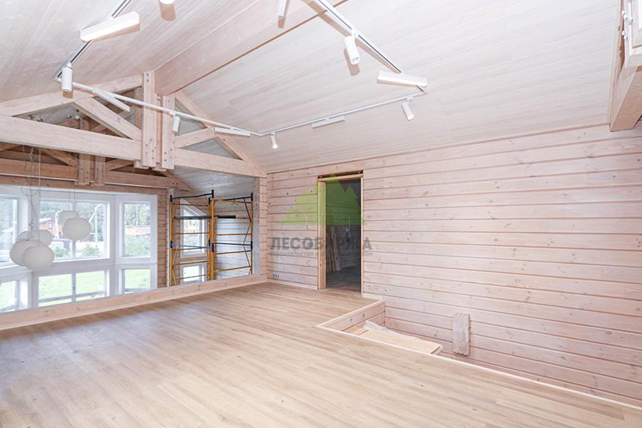 Профилированный брус в интерьере