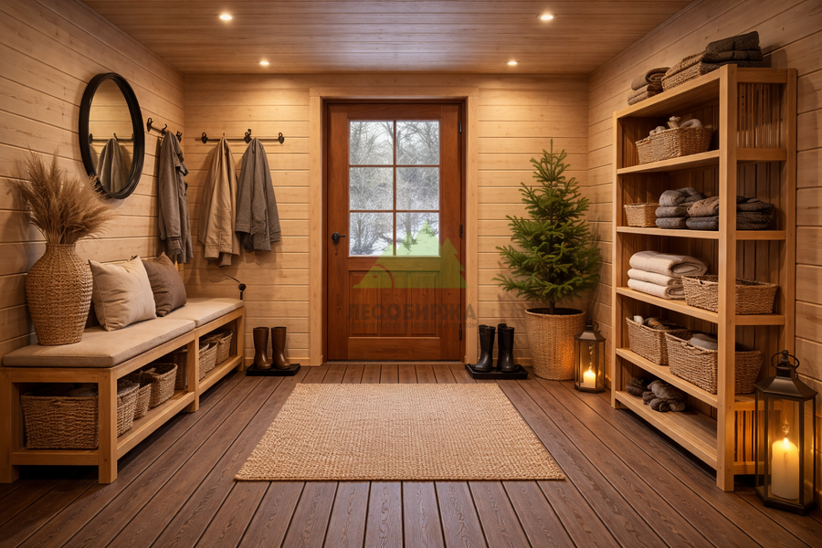Входная зона в бане