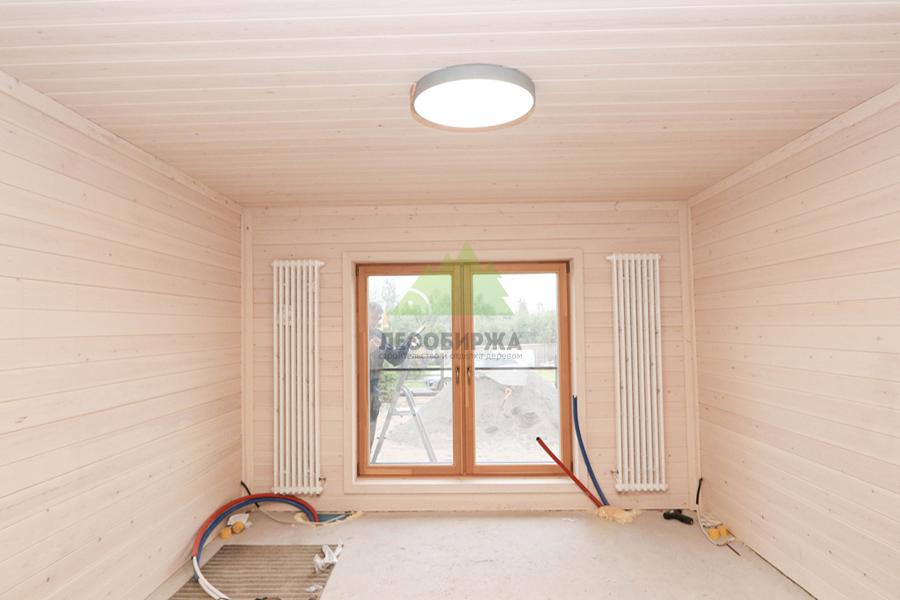 Отделка помещения вагонкой колхозницей