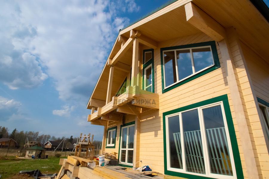 покраска дома от компании лесобиржа