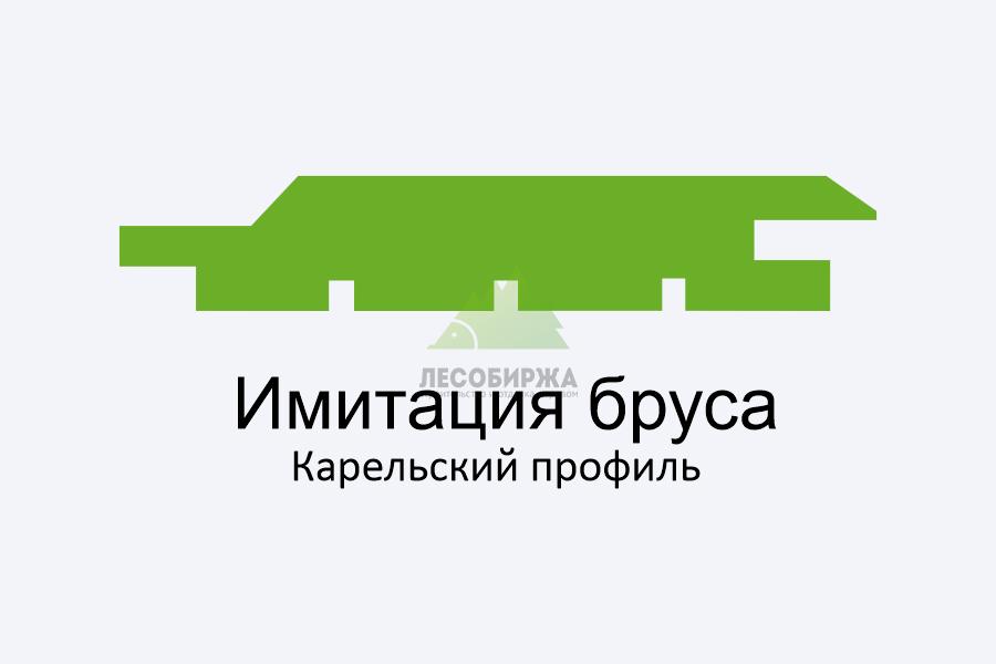 Имитация бруса карельский профиль