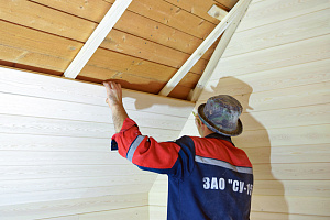 Обшивка стен вагонкой в доме и на даче: скрытый монтаж на кляймеры