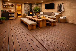 Как выбрать террасную доску из ДПК и не переделывать пол в бане через сезон