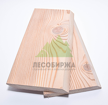 Планкен из лиственницы скошенный сорт ВС(С) 120x20x5100